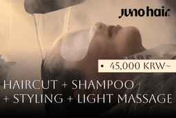 Haircut + shampoo + styling + light massage